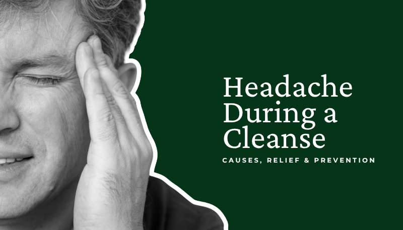 Detox headache concept image for cleanse programs – tips to manage symptoms